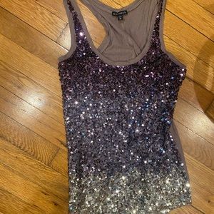 Women’s Express Shiny Sequin Tank Top